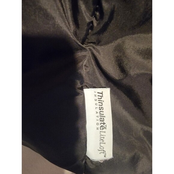 L L Bean Womens Orange/Black Ski Jacket Coat Parka Thinsulate Size Large - Picture 7 of 10